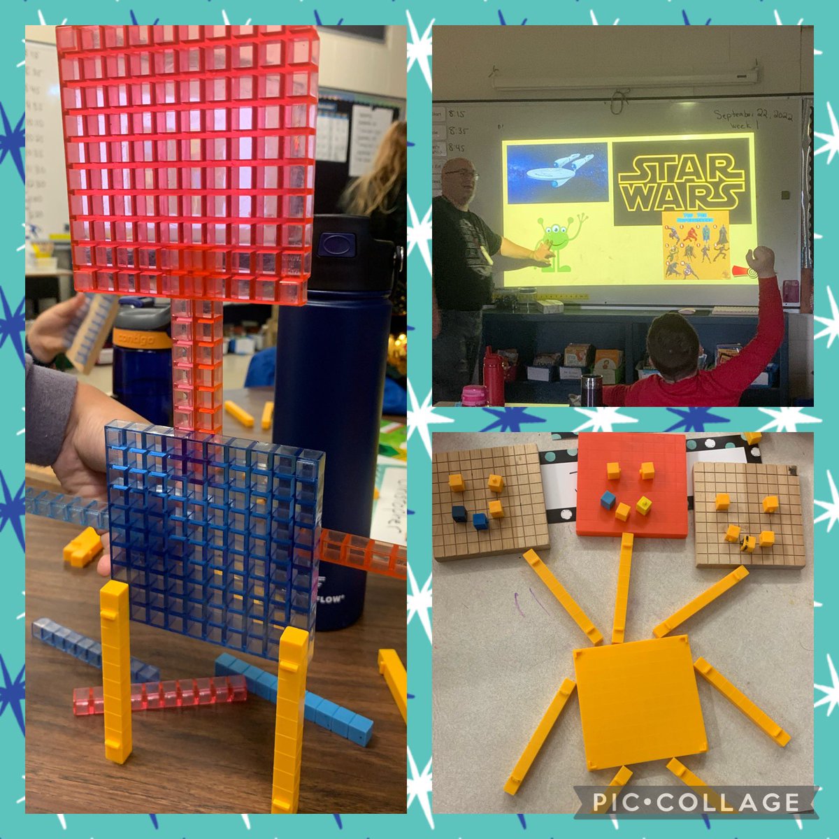 Thanks Mr. Welcher for introducing yourself and speaking to our class about how you help us <a href="/SmokeyDrive/">Smokey Drive School</a>! We also made math monsters today! Can you describe these monsters in numbers?