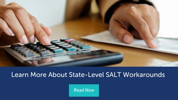 SimpleStartup's tweet image. If you’re a partner or shareholder in an LLC or an S corporation, you may be able to take advantage of state-level SALT workarounds and reduce your tax liability. Learn how: buff.ly/3TsL0ur   
#cfoservices #saas #smb #cpg #financeandaccounting #taxstrategy