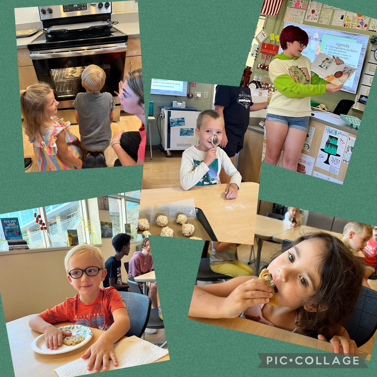 LilCopperheads's tweet photo. If you give a four year old a cookie, chances are they are going to ask you for another! #CookingBuddies with Mrs.Parra #LilCopperheads #FMSDCTE https://t.co/lm9PHxcuEz
