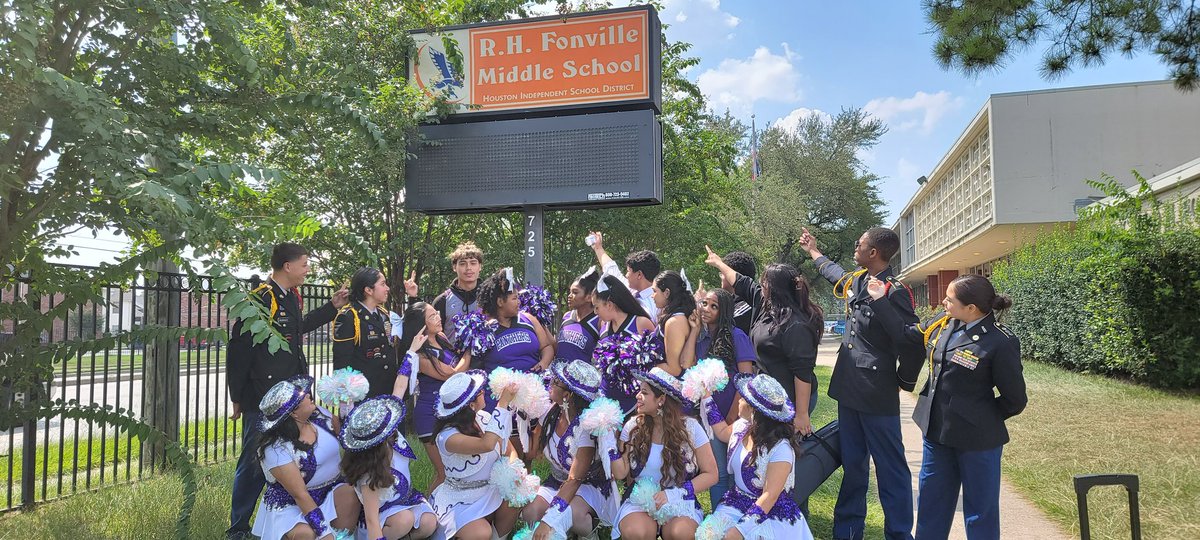 Thank you for having us, <a href="/Fonville_MS/">Fonville Middle School</a>! We hope you enjoyed learning about why #iChooseNHS 💜🤍🐾 <a href="/HoustonISD/">Houston ISD</a>