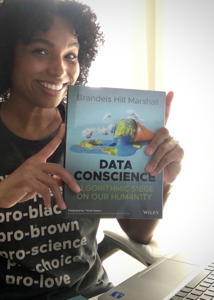 Hot off the press! 

My copy of #DataConscience:
Algorithmic Siege on our Humanity by #BrandeisMarshall
(<a href="/csdoctorsister/">Dr. Brandeis Marshall (she/her) is on LinkedIn</a>) just arrived!

a.co/d/9pKOqWh

PS - Kinda love that purchasing this book allows me to literally support #blackwomenintech AND #LevelUp!