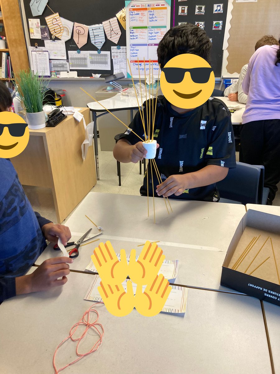 What a fun way to end the week! Grade 5 ss were put to the test! Can you make the tallest freestanding structure?! <a href="/newhalfmoonbay/">Halfmoonbay</a> #Steam #scienceisfun