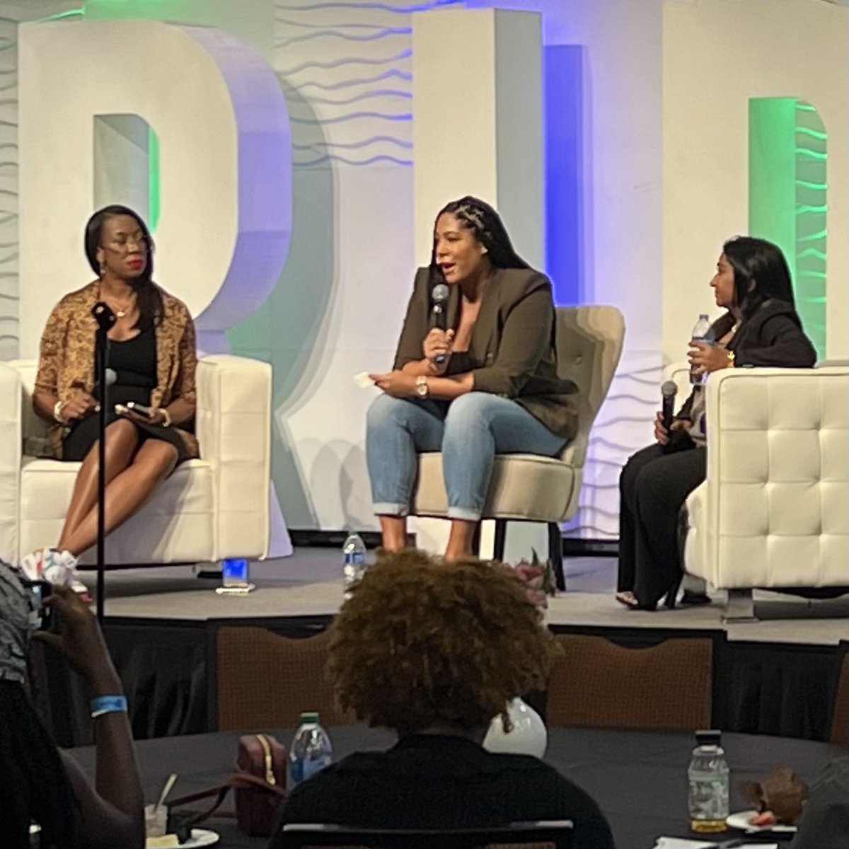 famousamosus's tweet photo. What does your brand stand for? At #RIDECON22, Rachna Patel joined Tiara Chesmer-Williams, Vice President and Head of Inclusion, Diversity & Equity at @MoetHennessy and @TaiNeal13, Senior Director of Strategy at @footlocker for The Importance of Consumer Branding & Strategy panel https://t.co/nsDvR45sYa