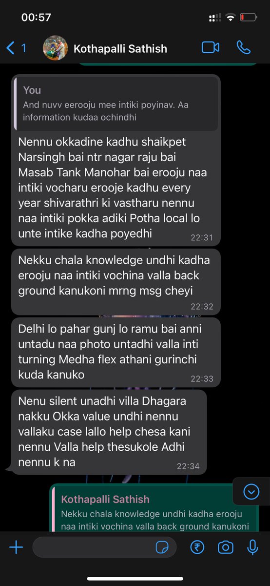 uday_0408's tweet photo. These are ss of his chat where he was threatening me when I asked my money. Please share 2 mins of your time. I'll let you know everything about him with the proofs. I'm a recent graduate and I don't want any parent to face this issue. 
@NsuiTelangana @VenkatBalmoor @KTRTRS https://t.co/ltDRv7B5IA