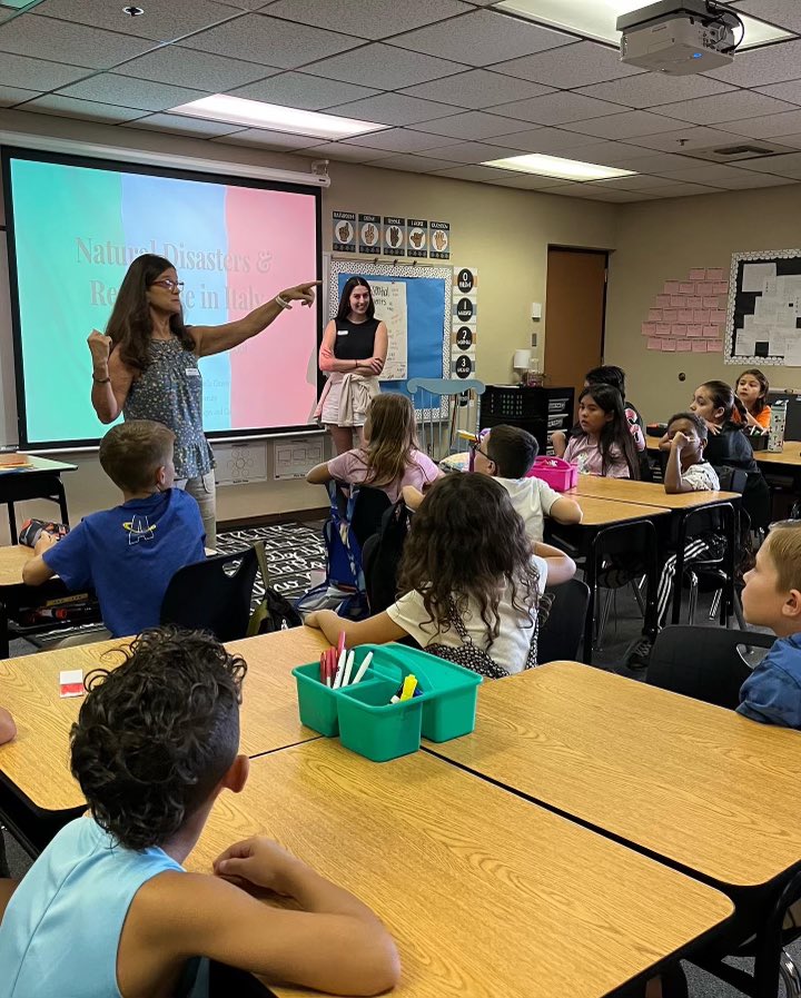 AndersenElemen1's tweet photo. Great Friday for our #AndersenAstronauts 4th graders heard from @ASU Dr. Martello on natural disasters in Italy and kindergartners used all their senses in the sound lab #learningallaround @ChandlerUnified https://t.co/Vla1aHg89B