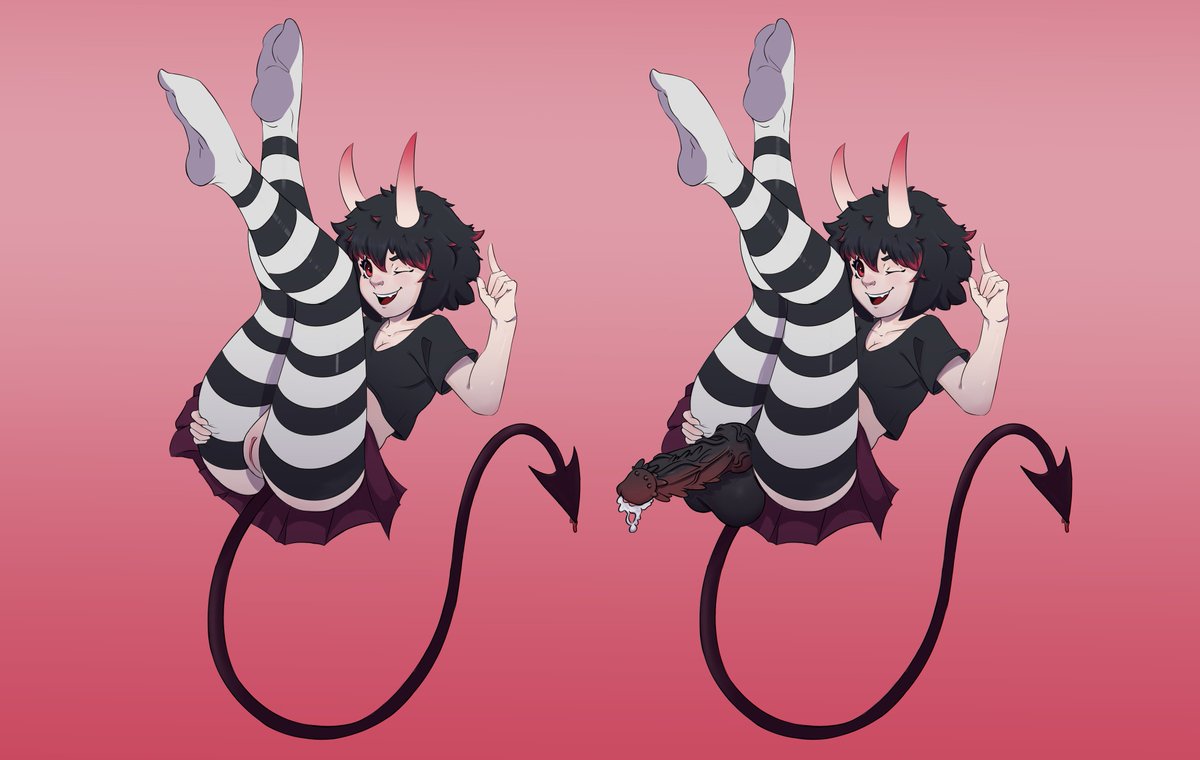 ThatBRArtist's tweet photo. I'm a bit absent, but always producing delicious things for customers! Like this art I made for @omaewanightmare 
Thanks for always trusting me to draw for you! :3 https://t.co/YD2y4knHRT