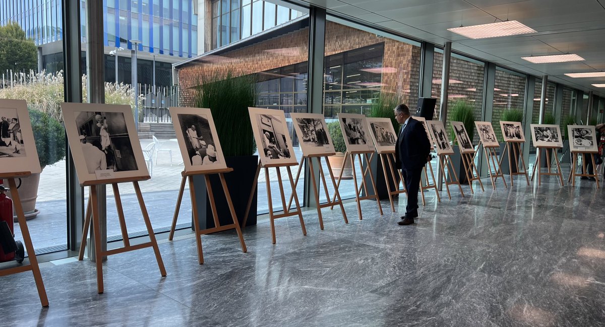 IndiainSwiss's tweet photo. #indiainthealps in Geneva !

Celebrating AKAM Iconic Week &amp; 75th anniversary of India-Swiss diplomatic relations with an exhibition of rare collection of photographs by press photographer Kulwant Roy, curated by leading photographer &amp; archivist Aditya Arya at WIPO, Geneva. https://t.co/QbIHcHpz30