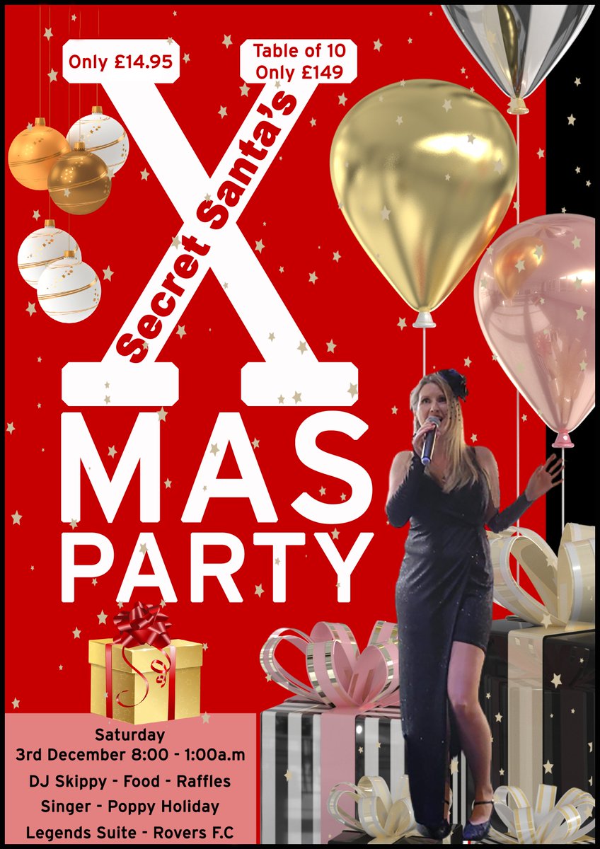 Fancy booking a table? Have YOUR Xmas party within a larger Xmas party all arranged for you by Secret Santa.
Legends suite at Blackburn Rovers. AND you also help us fundraise for 1K sacks of presents for local disadvantaged, sick &amp; disabled kids xmas gifts
Call Phil 07866 566166