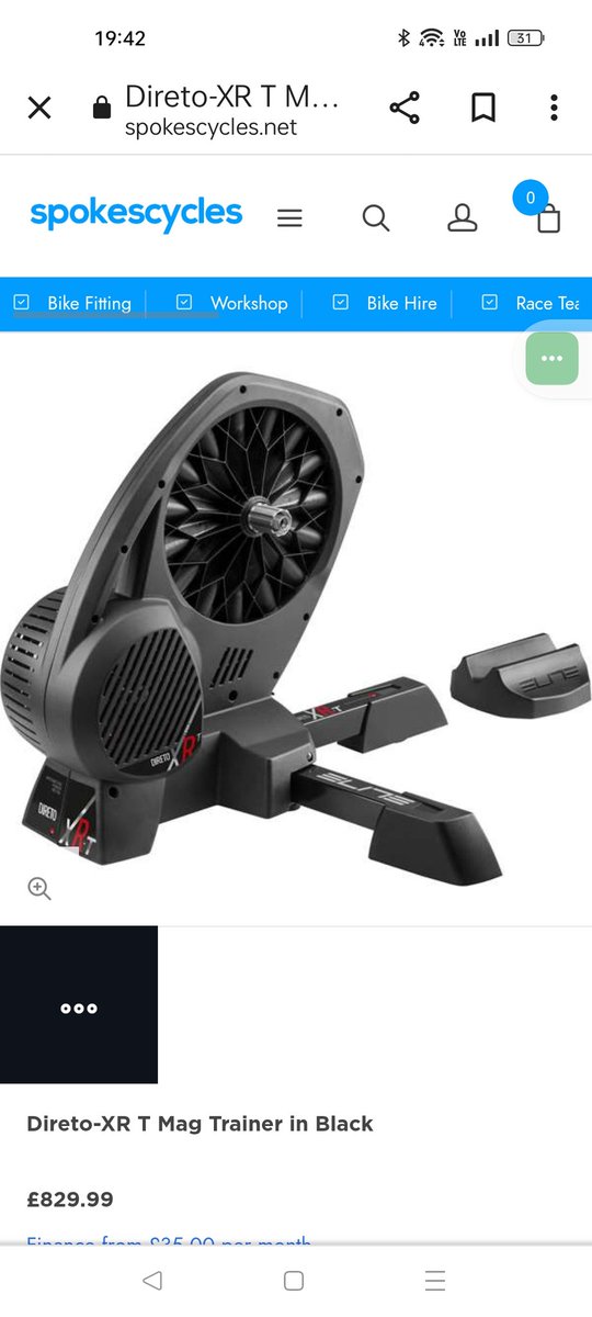 15% off Elite direct drive trainers in-store, whilst stocks last.