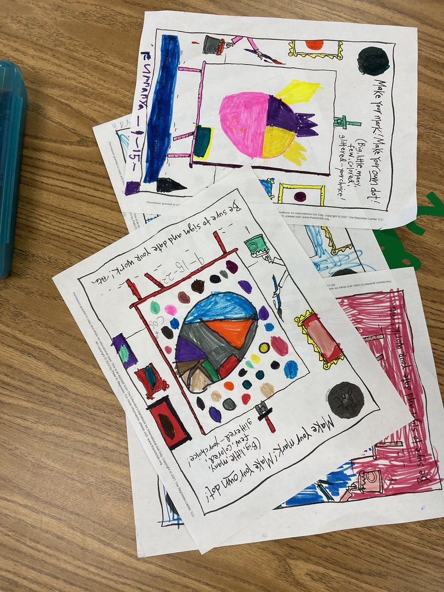 jburnha6's tweet photo. We celebrated our creativity on Sept 15 #MakeYourMark #InternationalDotDay https://t.co/QhJVtCL7Ly