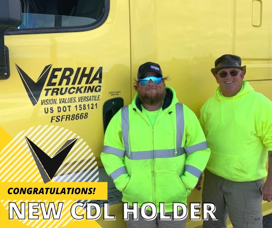 VerihaTrucking's tweet photo. Big Congratulations to JUSTIN!βΌ π
Another happy CDL holder! Welcome to the industry and keep on the good work! πͺπ π
Show some love to him below β¬οΈ
#ThankaTrucker #cdljobs #CDL2022 #truckdriver #truckingindustry #cdlstudent #verihatrucking #Verihavip #CDLtraining #Trucking https://t.co/VIVZP4InkB