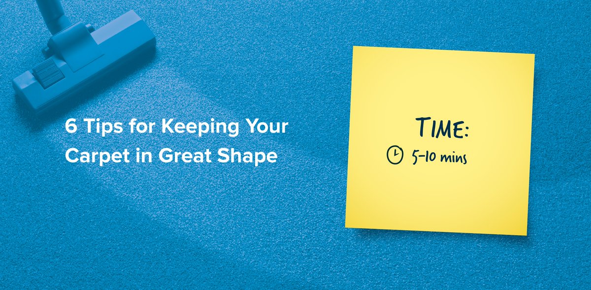 Your carpet sees a lot of action. That’s why it’s important to maintain it.

Here are a few way to help prolong the life of your carpet:
✅ Vacuum daily
✅ Utilize rugs
✅ Keep shoes away
✅ Clean up spills immediately

For more tips: bit.ly/3BTTbIv