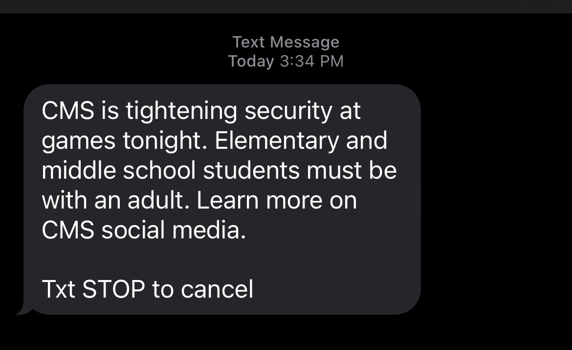 ErikaKunde's tweet photo. Just got this fucked up text from our child’s public school system. I guess this is to reiterate the sentiment that outside of “school hours” it’s not their problem. https://t.co/gQfrDo0On4