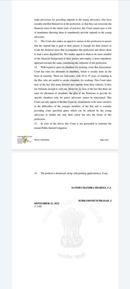 amitdwivedi1008's tweet photo. Whenever young Advs take up issues of #public_interest,they r jibed as publicity seekers by elites.

Prayers in this grt PIL wr not limited to stipend only,it prayed for #co_working_space too.

Such spaces with gud #WiFi can enable young Advs to operate independently&amp;with dignity https://t.co/yL59hIJPs9