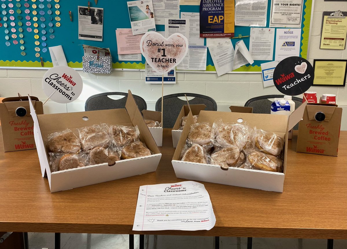 Huge thank you to <a href="/Wawa/">Wawa</a> for providing Birches’ teachers coffee and donuts this morning!!!