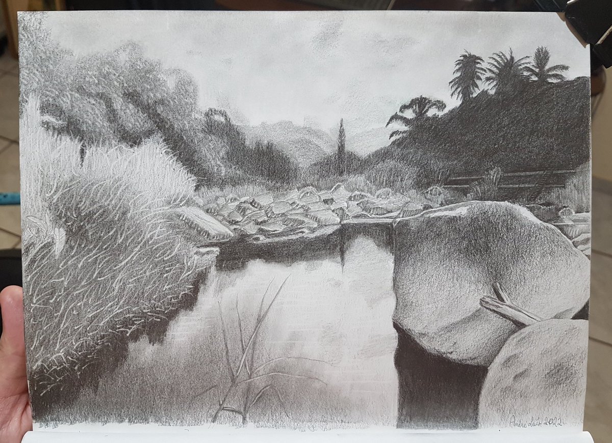 dedeluisfsd's tweet photo. Paisagem, grafite em folha 90g. #natureza #paisagem #grafite #arte #desenho #desenhoembrancoepreto #nature #landscape #graphite #art #drawing #blackandwhitedrawing https://t.co/hC2yAXWV0g