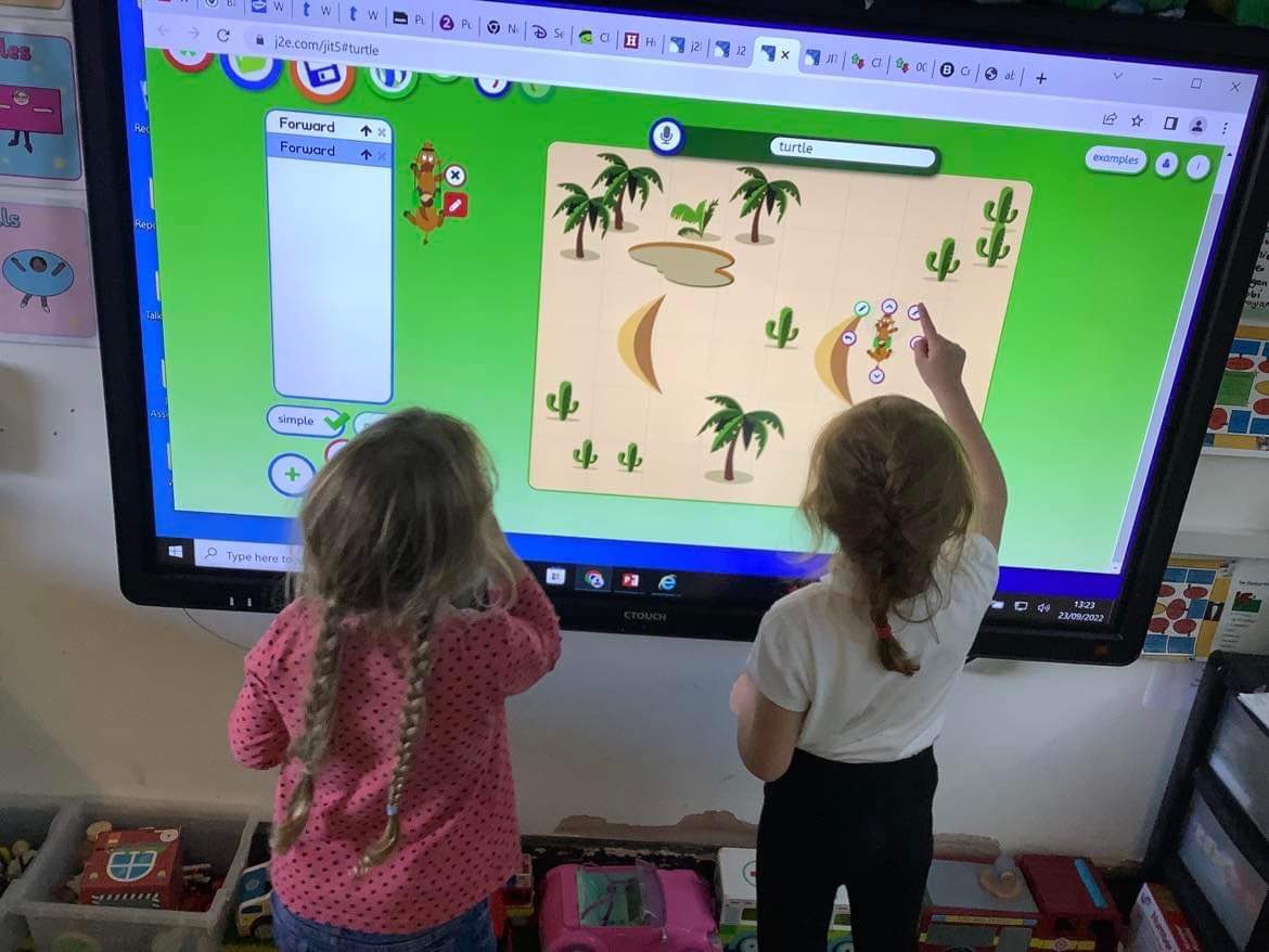 Fantastic to see our lovely Year 1 class working hard on their coding skills this week! #codingweek