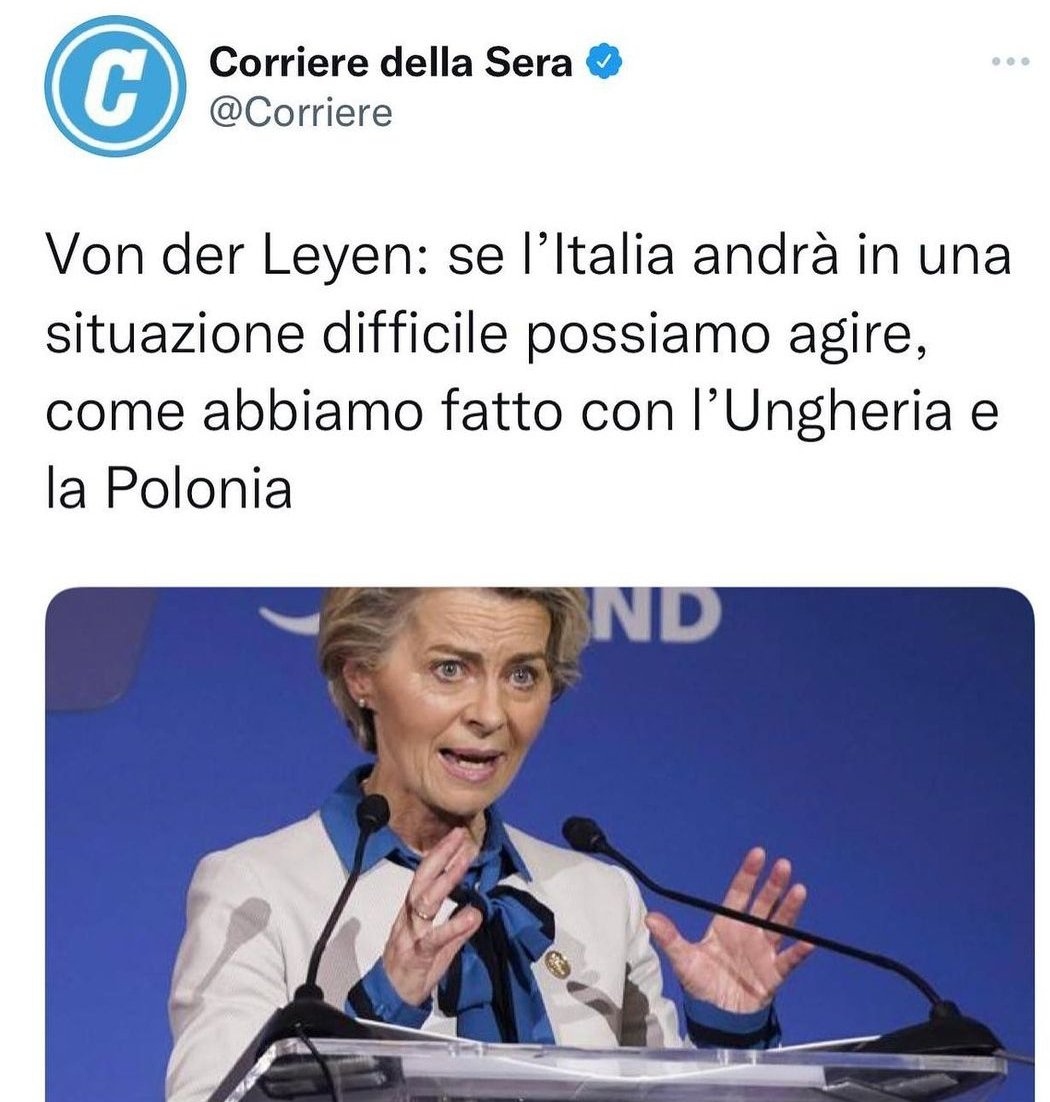EsercitoCrucian's tweet image. RT all'infinito Se Vuoi che vada immediatamente e serenamente e giustamente a Fare in Culo.

#VonDerLeyen
