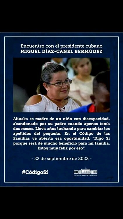 Historias de vida de #FamiliasCubanas. #CódigoSí #CubaViveEnLasFamilias #YoVotoSí #CubaPorLaPaz @DrRobertoMOjeda @DiazCanelB @JLBrocheLorenzo @CubaMined