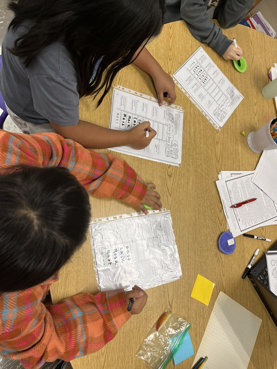 MsLeonardoClass's tweet image. We are loving completing and making our own word ladders in the 4th grade. It is helping with our vocabulary and phonics skills.