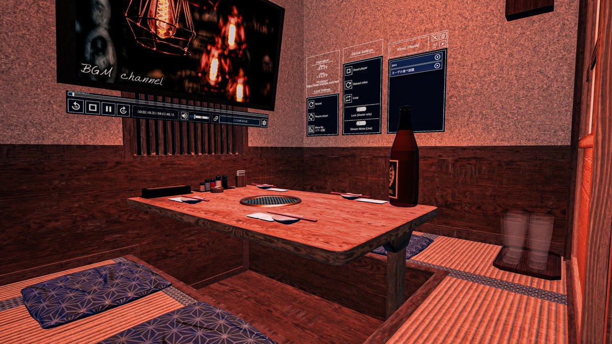 kakeru_8220's tweet image. 焼肉店を再現、体験するワールド

World : 焼肉-KAZUTAKO- 고깃집 — kazutako61

#VRChat #VRC 
#VRChat_world紹介