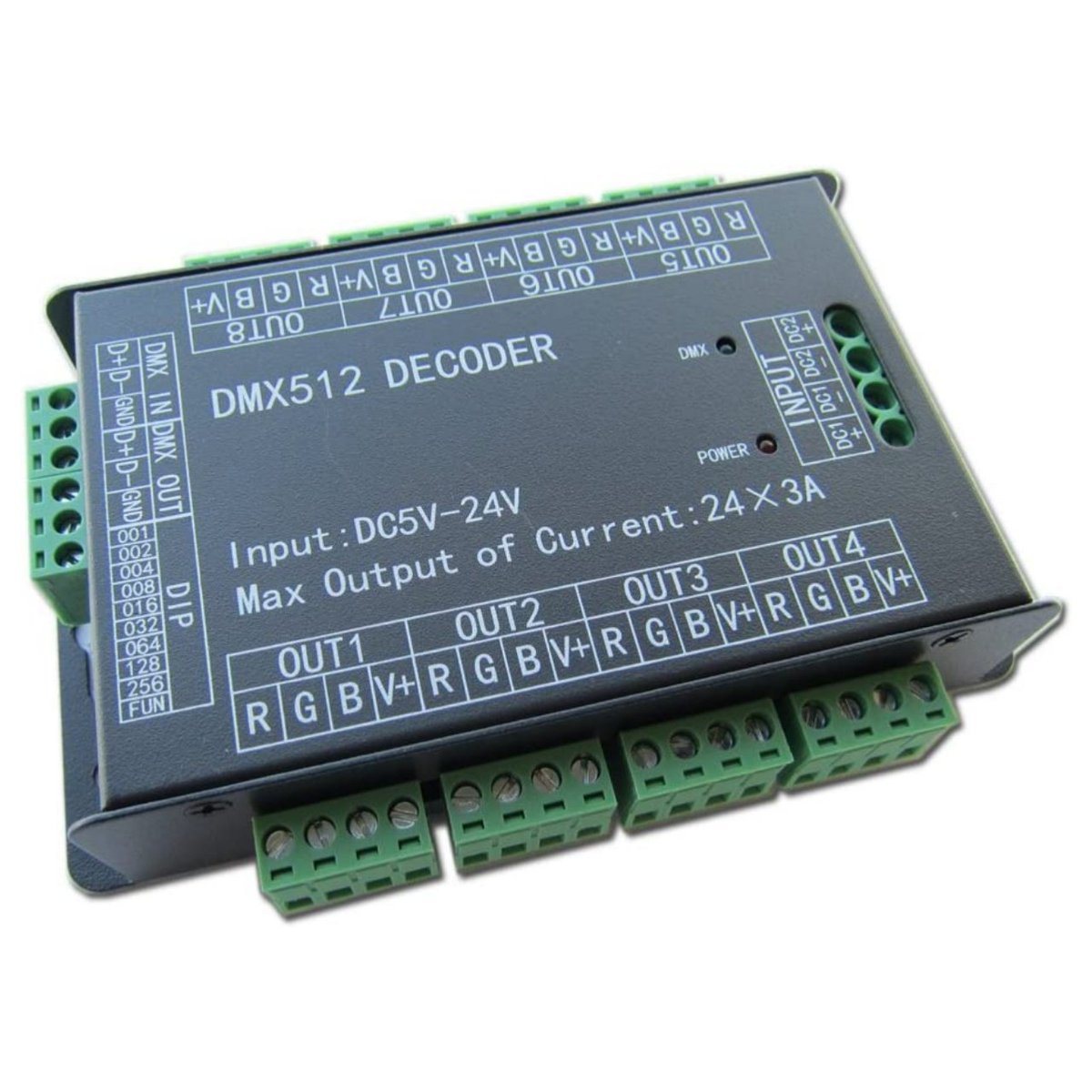 ledpixelTM's tweet image. 💥 High Power 24 Channel 3A/CH DMX512 Controller Led Decoder Dimmer For Project 500Hz Flicker Free Smoother Dimming DMX Signal Indicator Flashes Function DC 5V-24V
🛒amzn.to/3xMXpQy
✅$52.99
🔔 amazon

🌐 ledpixeltm.com

#ledpixeltm #DMX #DMXDecoder #DMX512