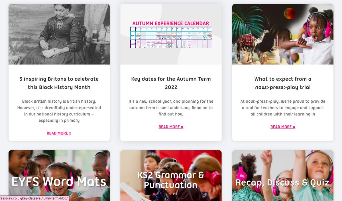 nowpressplay's tweet photo. We've published quite a few new blogs recently 🤓
Topics include...
✍️ New follow-on #resources for EYFS, KS1 & KS2
📅 Key dates for Autumn term
♻️ #nowpressplay Experiences for #RecyleWeek
Visit out website & make sure you're all caught up!
https://t.co/906J5vAVZt https://t.co/NxXy6Nj61T