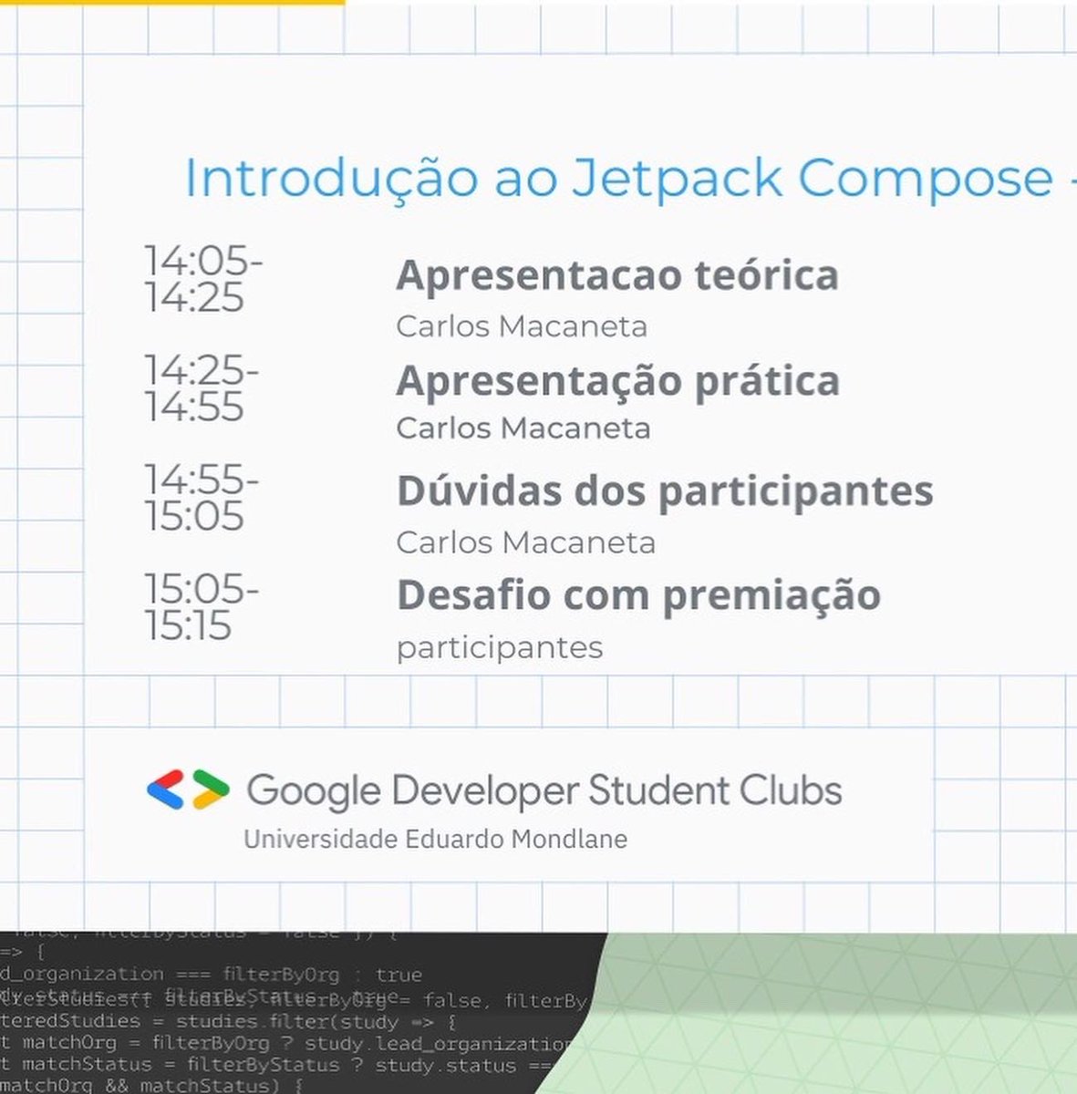Participe, registando-se através do link: bit.ly/gdscuem-jcompo…