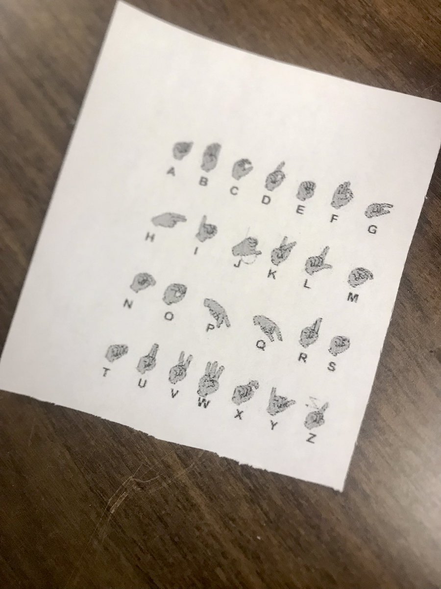mrscroftsclass's tweet photo. Today we learned about Evelyn Glennie for #SignLanguageDay2022 An empowering story of a deaf woman who became the 1st full time solo percussionist in the world. We then learned how to sign our names before starting our first lesson with percussions! 🎼 🧏🏻‍♀️ @StJoesActon https://t.co/1BBNIny1Ye