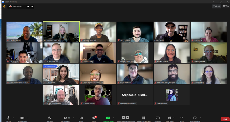 Just wrapped up another awesome @Merivisvets Admin #DemoDays session with Karan Sethi on the topic of #salesforce Security & Access! We appreciate you & all of our volunteers for showing up for our #Vets and #milspouses! Thank you! 🙌