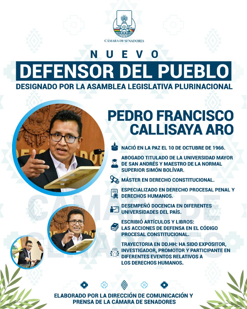 Senado de Bolivia tweet media