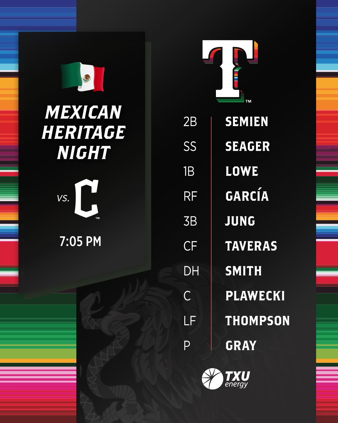 Texas Rangers on Twitter "Celebrating Mexican Heritage at the ballpark