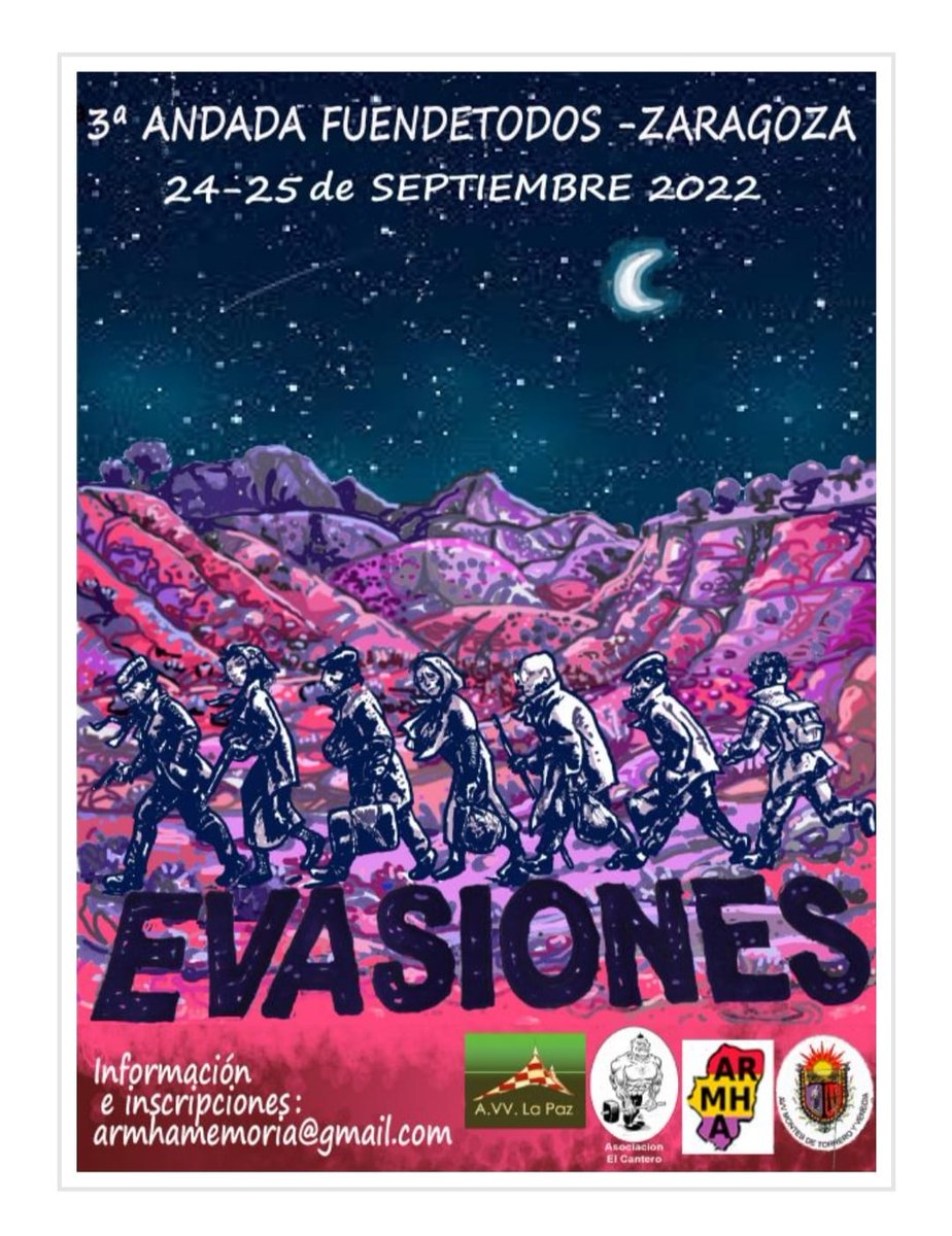 El domingo 25, estaremos en el parque de la Paz desde promer hora donde, a eso de las 12,30 o 13,00,recibiremos a los que hagan la andada desde Fuendetodos. 
Habrá intervenciones y cantará el Coro