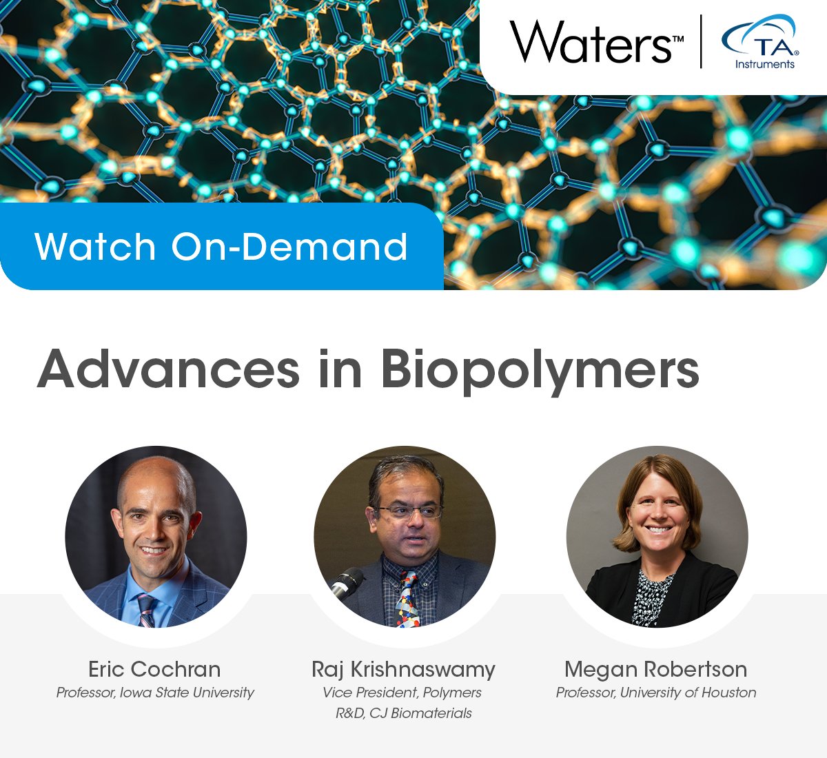 TAInstruments's tweet image. Did you miss the Advances in #Biopolymers expert discussion panel last week? Catch up on the latest industry developments in the on-demand replay: event.on24.com/wcc/r/3916667/…

#PolymerScience #PlasticsIndustry