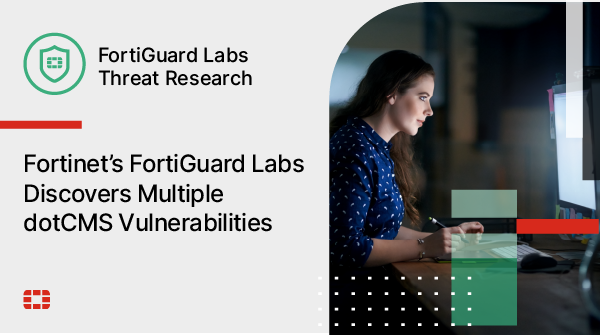 FortiGuardLabs's tweet photo. #FortiGuardLabs discovered and reported vulnerabilities in #dotCMS versions 22.05 and below. The vendor released security patches that fixed these vulnerabilities. More details: https://t.co/gHSgEVEPnR https://t.co/yJB8oKz1sB