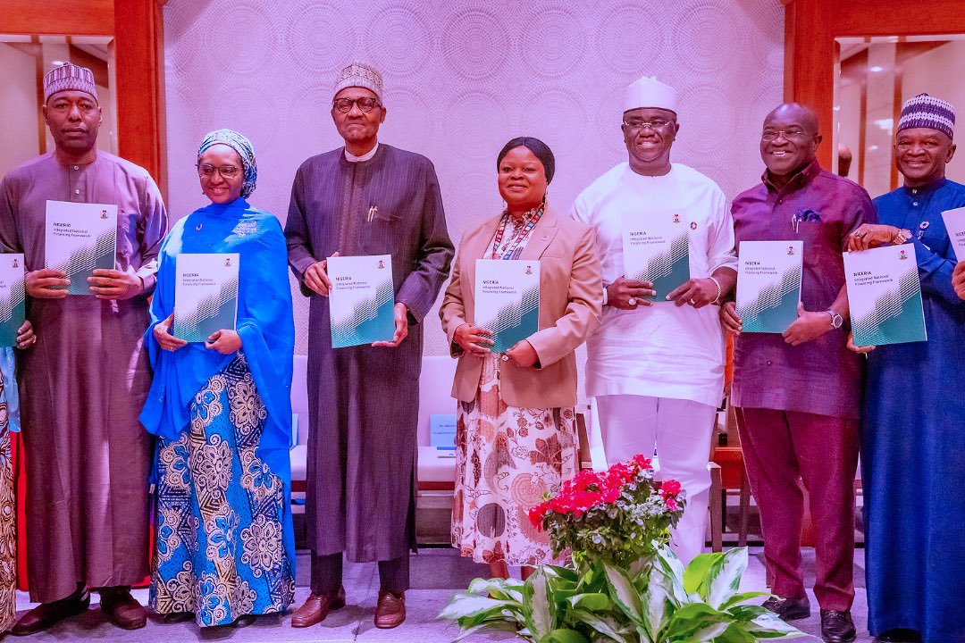 Adejoke_O_A's tweet photo. Today on the Margins of the #UNGA77 HE. President @MBuhari Launched #INFFNigeria Report! This occasion marks a significant milestone in our commitment and efforts to achieve the SDGs in Nigeria. Indeed, following the historic adoption of the SDGs in September 2015. #FinancingNig https://t.co/S5g3XfkKi9