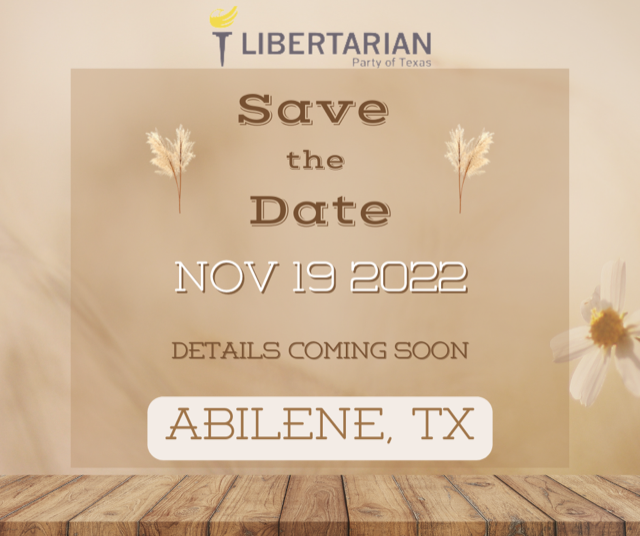 LPTexas's tweet image. Calling all liberty lovers! Mark your calendars for an upcoming event in Abilene. More details soon.