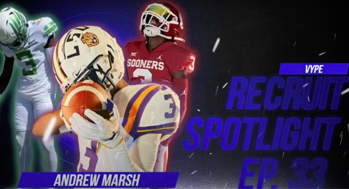 Check out VYPE Recruit Spotlight Episode 33 as Josh, Jackson and Ashton talk about recruiting news across the State, @JalenHale8 commitment to Bama, @DerekLagway Top 10, Jackson's Interview with Class of 2025 4⭐️ WR @AndrewaTmMarsh, & more!! 🔗:youtu.be/psMI1Fo9EnY