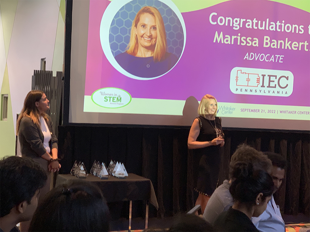whitakercenter's tweet photo. Thank you to all of our sponsors, the Women in STEM planning committee, our emcee @Aliciaabc27 and keynote speaker Bilita Mattes (@HarrisburgU). We had an inspiring night honoring Women in STEM during our 2022 Women in STEM Awards Program!

#womensupportingwomen #careersinSTEM https://t.co/6JgI1KqXFH