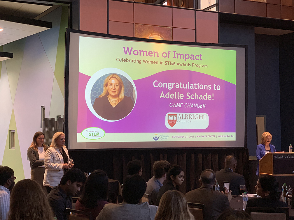 whitakercenter's tweet photo. Thank you to all of our sponsors, the Women in STEM planning committee, our emcee @Aliciaabc27 and keynote speaker Bilita Mattes (@HarrisburgU). We had an inspiring night honoring Women in STEM during our 2022 Women in STEM Awards Program!

#womensupportingwomen #careersinSTEM https://t.co/6JgI1KqXFH