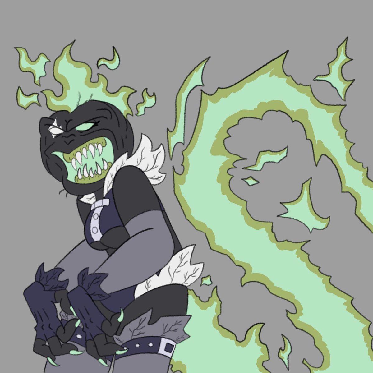 evariag12's tweet photo. The Samhain curse had finally started to take full effect in Evy's genes. The 1st day of fall is when she transforms into the demon of autumn. 🍂 🎃
#Ghostbusters #therealghostbusters #oc #ghostbustersoc #monsters #samhain #autumn #halloween #ghostbustershalloween #drawings https://t.co/dP0BlXsI90