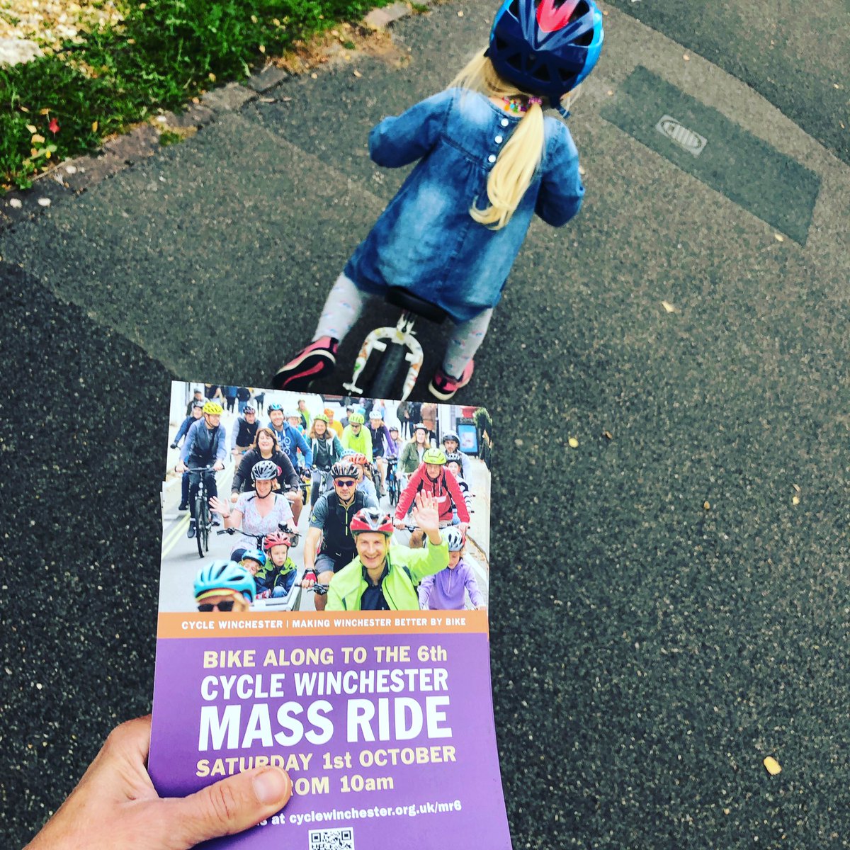 Look out for leaflets with details of our 6th Mass Ride on Sat 1st Oct departing from various points around Winchester at 10am. Let’s make it our biggest and best yet! Info here: cyclewinchester.org.uk/mr6