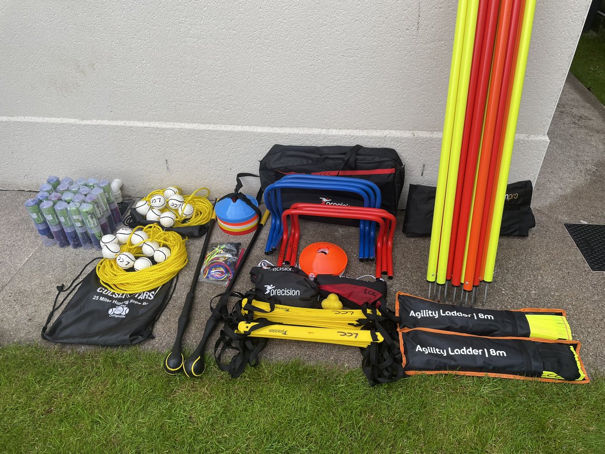 Our order of essential sports equipment/aids has arrived. This will help our coaches to provide a variety of different training sessions to improve and development further skills of our U6 to our Adult camogie players. Thank you <a href="/WaterfordLSP/">Waterford Sports Partnership</a> for your support. <a href="/deisecamogie/">Waterford Camogie</a>