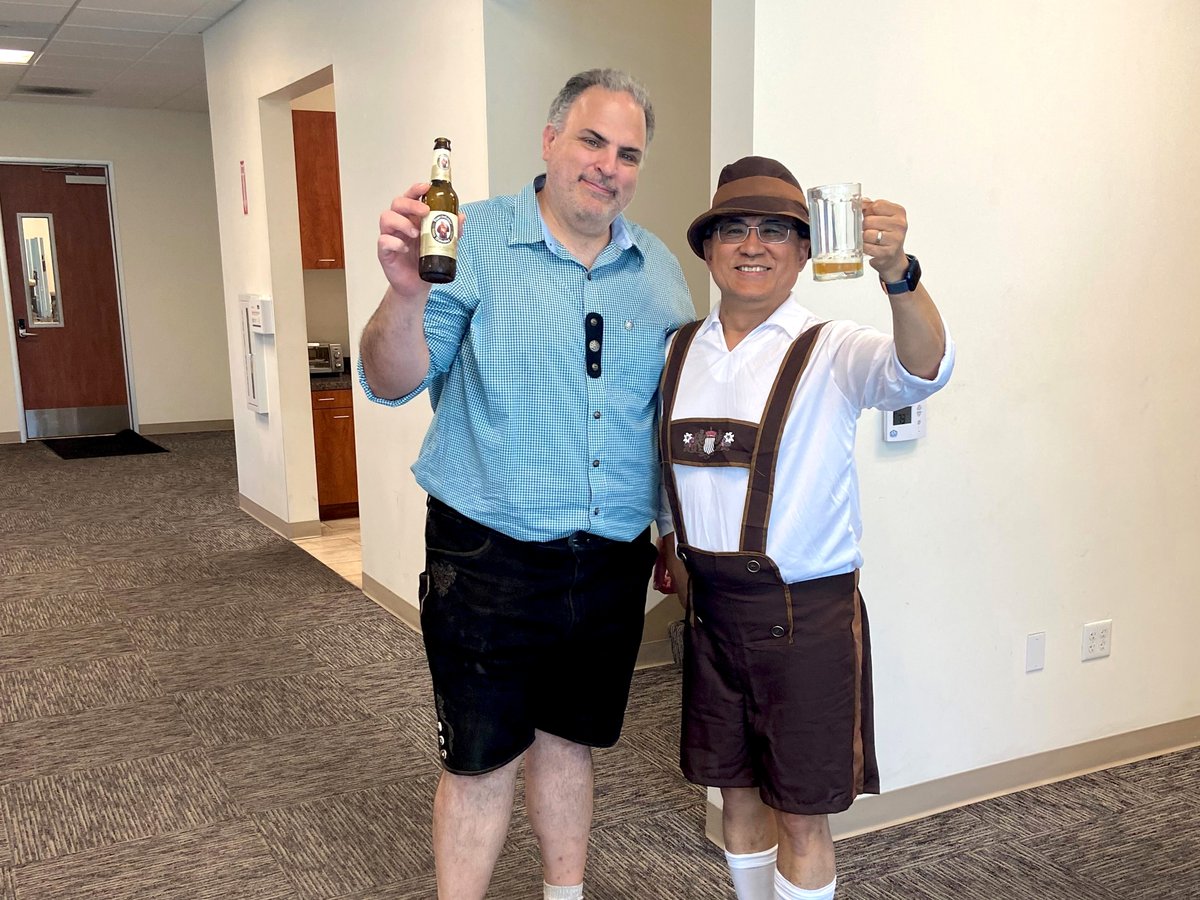 tscprintronix's tweet photo. From labels to lederhosen. Our North America team kicked off the fall season with bratwurst and sauerkraut in a fun-filled #Oktoberfest celebration.
#yourbarcodelabelprintingexperts #Oktoberfest2022 #teambuilding #lifeatTSC https://t.co/K340fJ019r