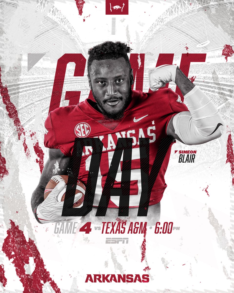 RazorbackFB's tweet photo. HOGS PLAY FOR A TROPHY TODAY https://t.co/otSw87IUy8