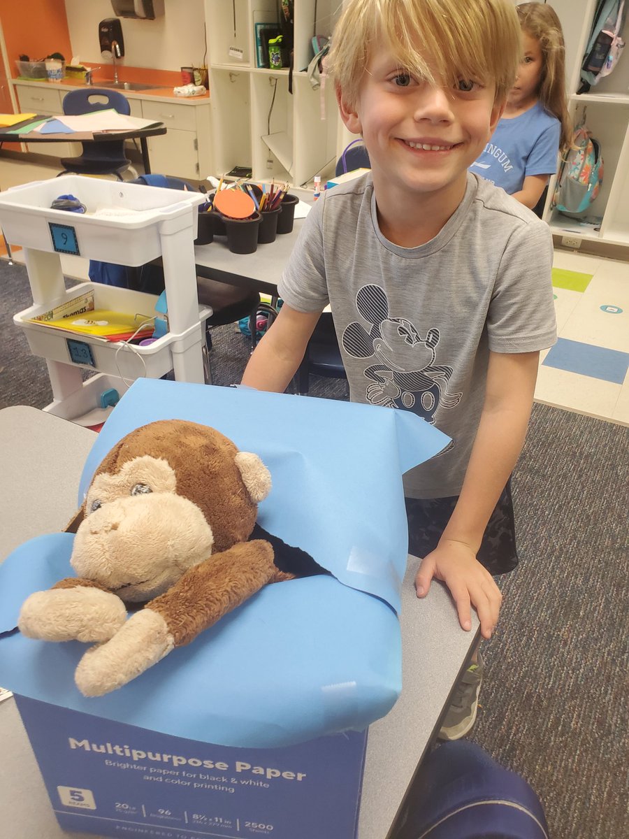 MrsSawkiewicz's tweet photo. To celebrate our "The Most Magnificent Thing" study, we had STEM challenge Friday. Ss imagined, planned, and created their most magnificent thing. We now have a "lost cap" holder, a car for Moe the monkey, a boat for Quackers, and many more creations! @ScottsRidgeES  #crushingit https://t.co/VTudvOxa7h