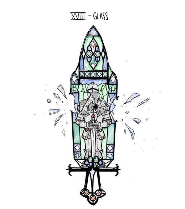 17. Smoke - 18. Glass#swordtember2022 #swordtember 