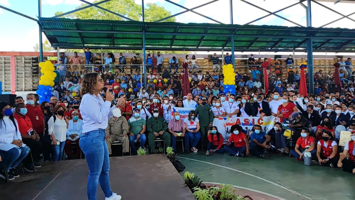 #AsíLoDijo🗣️Ministra <a href="/MagaGutierrezV/">Magaly Gutiérrez Viña</a>: "Nos vamos encontrando y fortaleciendo en esta nueva etapa de construcción al socialismo a la que nos llama el presidente <a href="/NicolasMaduro/">Nicolás Maduro</a>  cuando se da prioridad a la salud gratuita, como derecho para todas y todos".

#JuntosPorCadaLatido