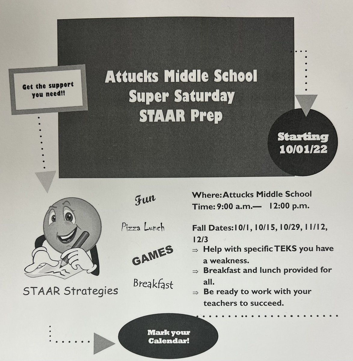 IT’S TIME!!!!! No time like the present to begin preparing for STAAR.  We stay ready for success!!!!
