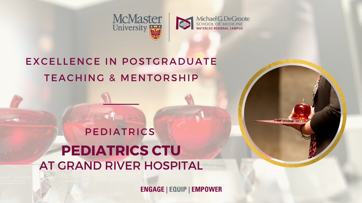McMaster University - Waterloo Regional Campus (@macmedwrc) on Twitter photo 20/ Excellence in Teaching & Mentorship in Pediatrics is presented to the Pediatrics CTU at <a href="/grhospitalkw/">Grand River Hospital</a>, nominated by the WRC Pediatrics residents - Dr. Diana DeSantis, Dr. Claire Young, Dr. Rosalind Bihun, Dr. Sara Markovic, Dr. Madeline Bondy
#WRCFallGala2022 20/ Excellence in Teaching & Mentorship in Pediatrics is presented to the Pediatrics CTU at <a href="/grhospitalkw/">Grand River Hospital</a>, nominated by the WRC Pediatrics residents - Dr. Diana DeSantis, Dr. Claire Young, Dr. Rosalind Bihun, Dr. Sara Markovic, Dr. Madeline Bondy
#WRCFallGala2022